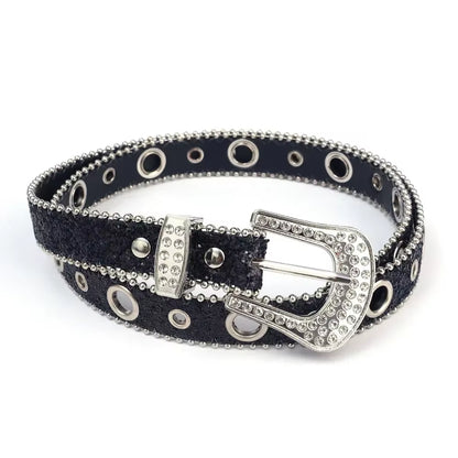 PUNK RHINEST0NE BELT