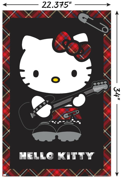 Hello Kitty - Punk Wall Poster, 22.375" X 34"